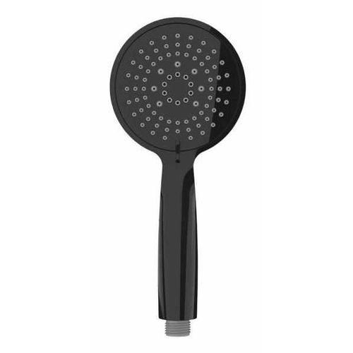 WENKO Pommeau de douche 5 jets Young, nettoyage facile, raccord universel 1/2", Plastique, ø 11 cm, noir