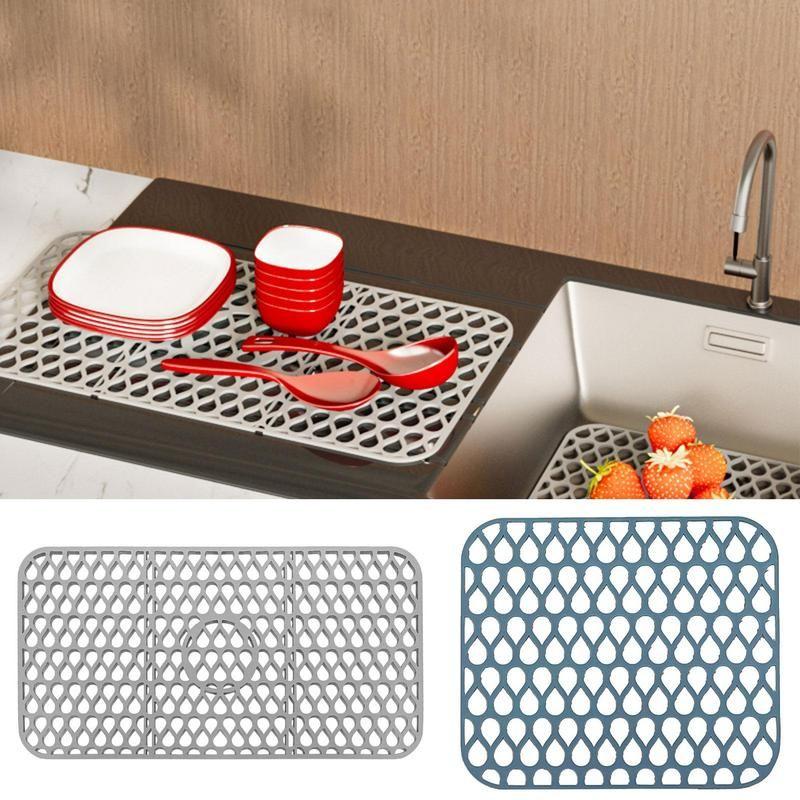 Acheter Tapis de séchage de vaisselle en Silicone, pour comptoir de  cuisine, résistant à la chaleur, facile à nettoyer, égouttoir