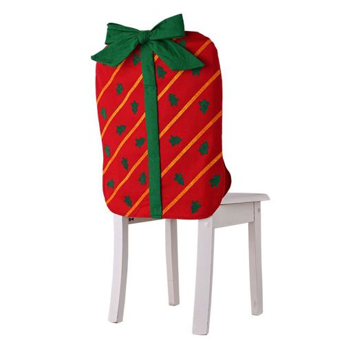 Housse De Chaise Extensible Pour Noël, Housse De Siège, Pour Fête, Banquet, Décoration De Table À Manger, Pour Boîte-Cadeau