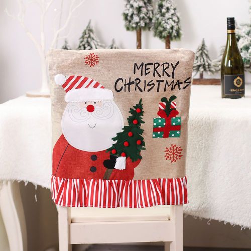Housse De Chaise Pour Père Noël 2022, Décorations De Noël Pour La Maison, Fête De Table, Ornements De Noël, Cadeaux De Noël, Décoration De La Maison