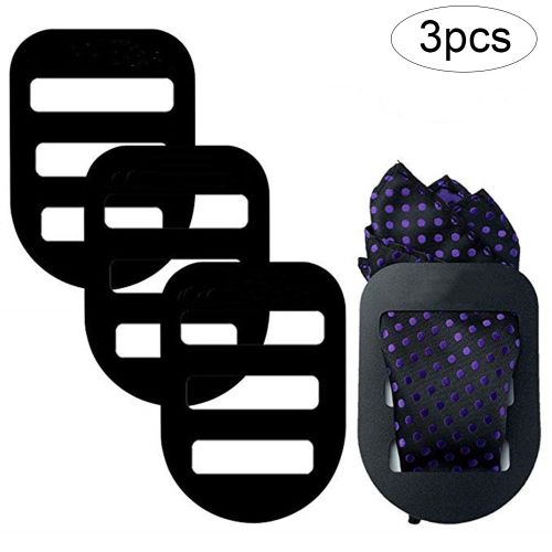 Porte-Mouchoir De Poche Carré En Soie, 3 Pièces, Clip Fixe, Accessoires De Costume Pour Hommes