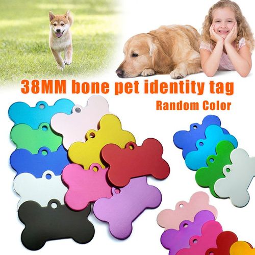 Plaque D'identité Pour Animaux De Compagnie, Plaque D'identité Pour Chien Et Chat En Alliage D'aluminium De 38mm, Fournitures Pour Animaux De Compagnie
