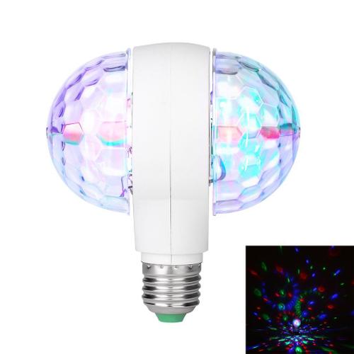 Lumière De Scène Rotative Led 6w E27, Lampe Rgb À Double Tête Pour Ktv Disco Bar Dj Salle De Bal Maison Club, Décoration De Fête