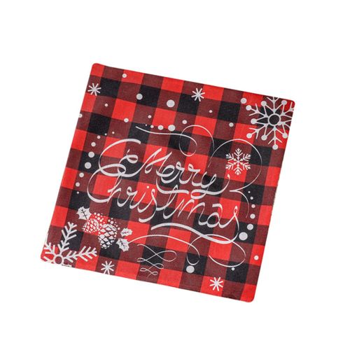 Housse De Coussin De Noël À Carreaux, Taie D'oreiller De Canapé En Lin, Décorations De Noël Pour Ferme, Nécessités Quotidiennes, Articles De Livraison Gratuits