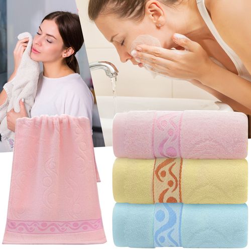 Serviette Absorbante En Coton Doux, 3 Pièces, Propre Et Facile À Nettoyer, Convient À La Cuisine, À La Salle De Bain, Au Salon, À La Salle De Bain
