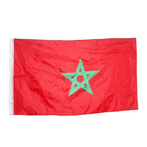 Bannière du marma du royaume du maroc drapeau marocain 90X60cm