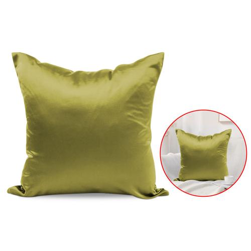 Housse De Coussin Carrée En Soie Glacée, Taie D'oreiller De Couleur Unie, Décorative, Moderne, Pour La Maison, Le Canapé, Le Café