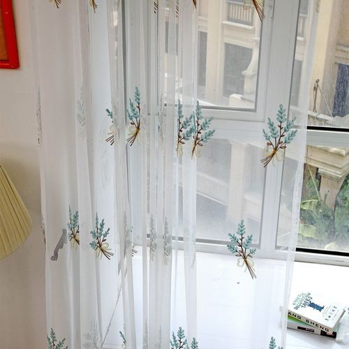 Rideau En Tulle Transparent, Articles De Livraison Gratuite, Traitement De Fenêtre, Voile, Cantonnière, Tissu 1 Panneau, Vêtements De Maison Et Ameublement, Vente En Gros