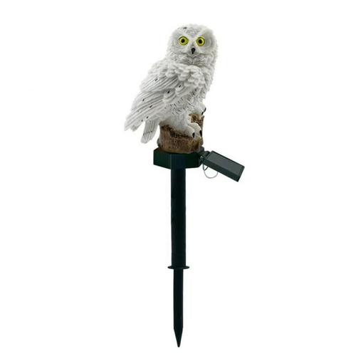 Hibou À Énergie Solaire, 1 Pièce, Lumières Led D'extérieur, Perroquet Hibou, Ornement De Pelouse, Lampes De Noël Uniques