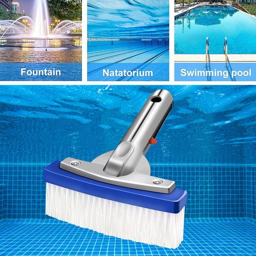 Tête de brosse de piscine robuste pour piscines enterrées, dos en aluminium, brosses de nettoyage en Nylon, tête de brosse de piscine pour le sol