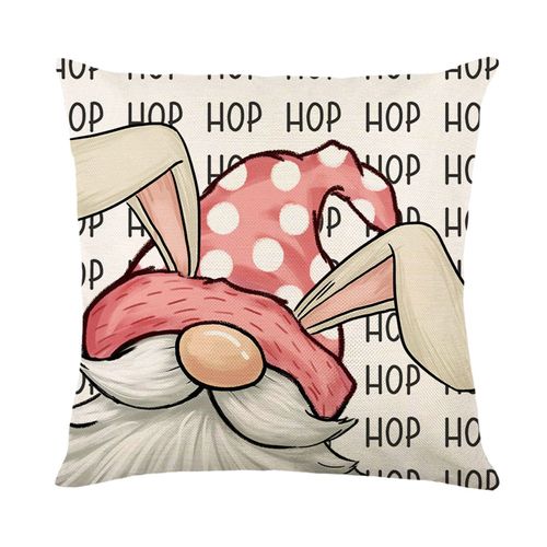 Housse De Coussin De Pâques En Lin, Imprimée De Fées, Pour Canapé, Maison, Avec Fermeture Éclair, Taille Standard, 45cm, Livraison Gratuite