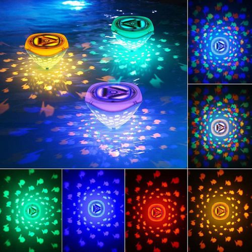 Lumières De Piscine Flottante, Motif De Poisson, 4 Couleurs, 2 Modes De Couleurs Changeantes, Lumière De Piscine Sous-Marine, Baignoire Chaude, Jouet Pour Enfants