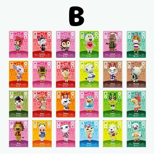 Lot 24 Mini Cartes Nfc De 25 A 48 Pour Amiibo Animal Crossing New Horizon Compatible Nintendo Switch Switch Lite Wii U New 3ds