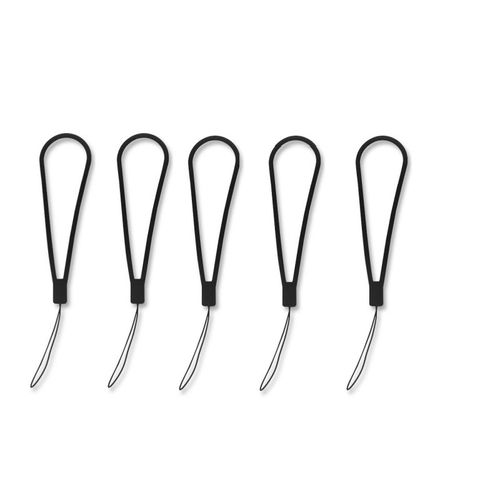 Lanière De Téléphone Portable, 5 Paquets, Pour Clé Usb, Porte-Clés, Bricolage Le Noir