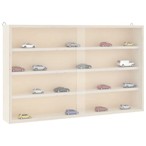Vidaxl Vitrine De Collection En Bois Avec Portes 60x8,5x37 Cm