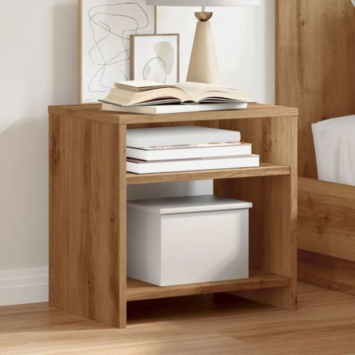 Vidaxl Table De Chevet Chêne Artisanal 40x30x40 Cm Bois D'ingénierie