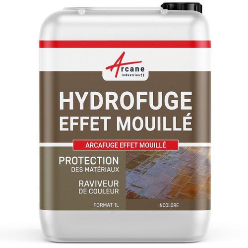 Imperméabilisant hydrofuge effet mouillé oléofuge anti tache sol mur façade ARCAFUGE EFFET MOUILLÉ 1 L (jusqu'a 10m²)