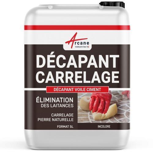 Décapant voile de ciment carrelage nettoyage laitance salpêtre Elimine tartre calcaire rouille trace DÉCAPANT VOILE CIMENT 5 L