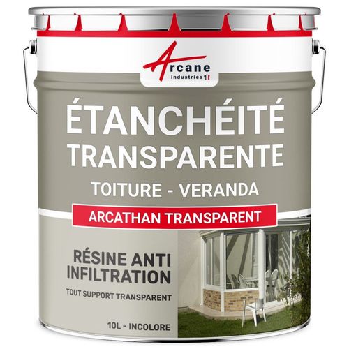 étanchéité transparente véranda tuile verre polycarbonate peinture résine 10 L