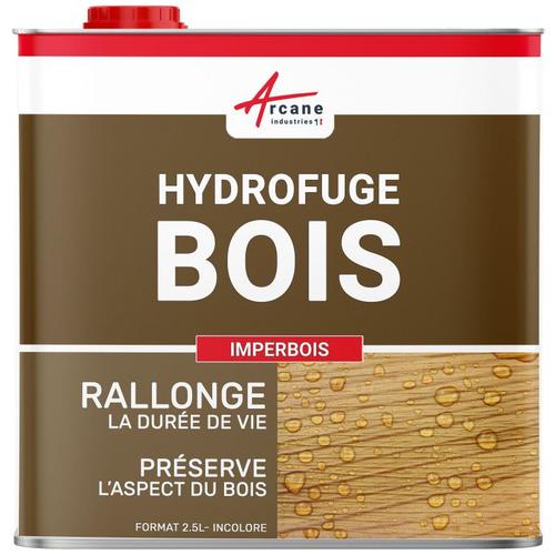 Imperméabilisant hydrofuge bois extérieur et saturateur Permet de conserver l aspect naturel : teck, pin, bois exotique, chêne 2.5L (jusqu a 12.5m²)