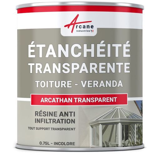 étanchéité transparente véranda tuile verre polycarbonate peinture résine 0.75L