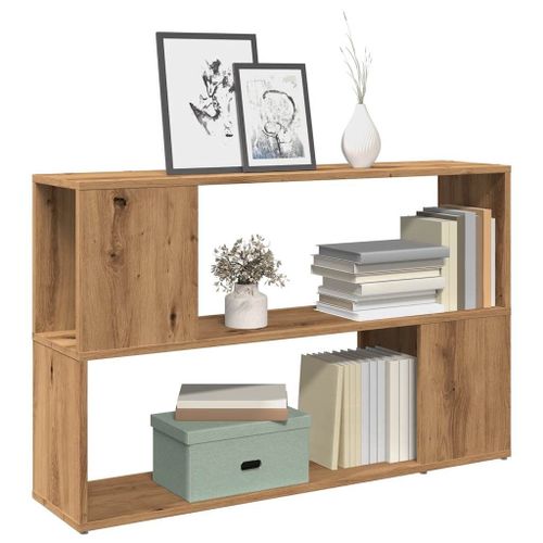 Vidaxl Bibliothèque Chêne Artisanal 100x24x63 Cm Bois D'ingénierie