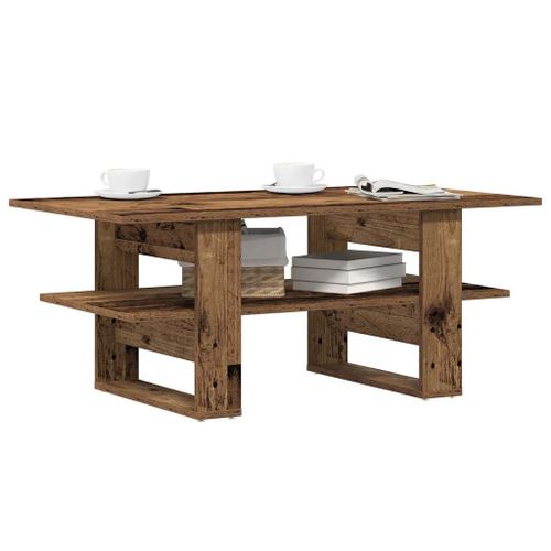Vidaxl Table Basse Vieux Bois 102x55x42 Cm Bois D'ingénierie