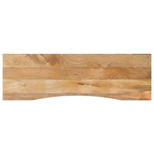 Vidaxl Dessus De Bureau Avec Courbe 160x50x2,5 Cm Manguier Massif Brut