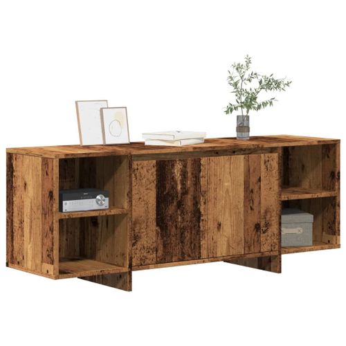 Vidaxl Meuble Tv Vieux Bois 130x35x50 Cm Bois D'ingénierie