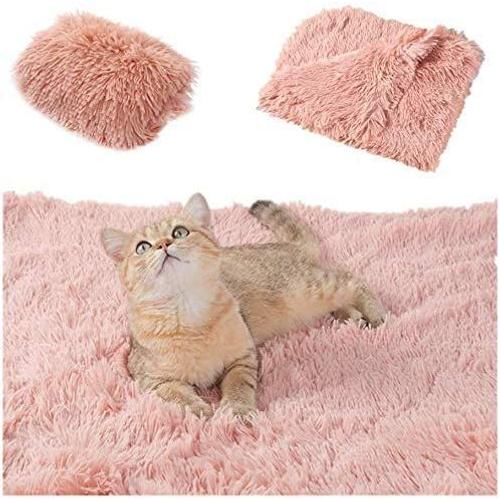 Nc Nc Couvertures Moelleuses En Peluche Pour Chiens Double Face Super Soft Couverture Chaude Et Douce Couverture Pour Chien De Compagnie Couverture De Lit Couverture De Lit Animal, 36 * 56 Cm Rose