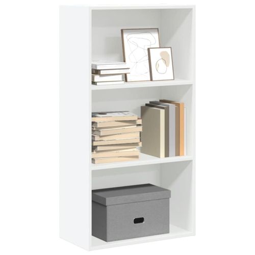 Vidaxl Bibliothèque Blanc 60x30x114 Cm Bois D'ingénierie