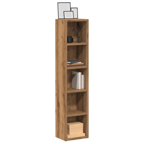 Vidaxl Armoires À Cd 2 Pcs Chêne Artisanal 21x16x93,5 Cm