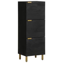 Vidaxl Buffet Noir 40x33x110 Cm Bois D'ingénierie