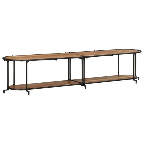 Vidaxl Meuble Tv 200x42x40 Cm Bois D'acacia Massif