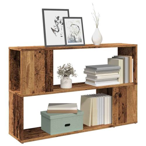Vidaxl Bibliothèque Vieux Bois 100x24x63 Cm Bois D'ingénierie