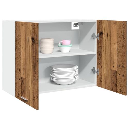 Vidaxl Armoire Suspendue Vieux Bois 80x31x60 Cm Bois D'ingénierie