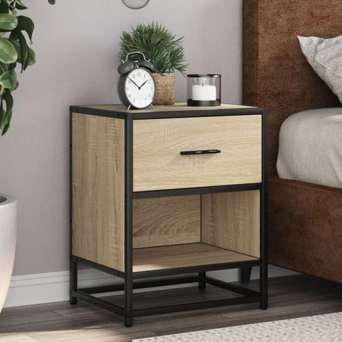 Vidaxl Table De Chevet Chêne Sonoma 40x31x50 Cm Bois D’Ingénierie