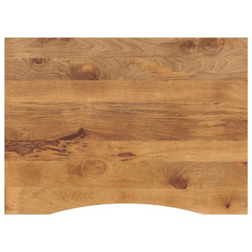 Vidaxl Dessus De Bureau Avec Courbe 110x80x2,5 Cm Manguier Massif Brut