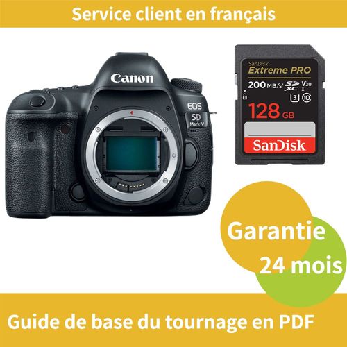 Canon EOS 5D Mark IV Camera+SanDisk 128Go Extreme PRO carte SDXC jusqu'à 200 Mos