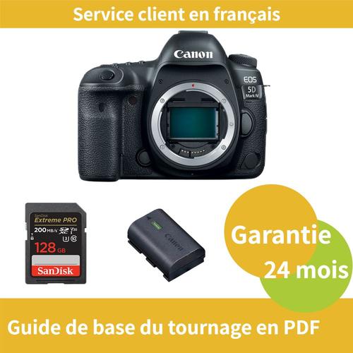 Canon EOS 5D Mark IV Caméra+Canon batterie LP-E6NH Officielle+SanDisk 128 Go Extreme PRO carte SDXC jusqu'à 200 Mos