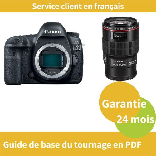 Canon EOS 5D Mark IV Caméra+CANON Objectif EF 100mm f2.8 L IS USM Macro