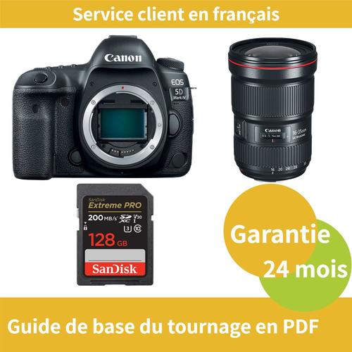 Canon EOS 5D Mark IV Caméra+Canon Objectif EF 16-35mm f/2.8 L III USM+SanDisk 128 Go Extreme PRO carte SDXC UHS-I U3 V30 4K jusqu'à 200