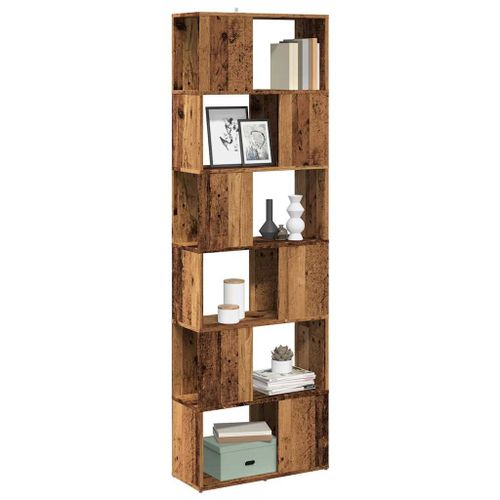 Vidaxl Bibliothèque/Séparateur De Pièce Vieux Bois 60x24x186 Cm