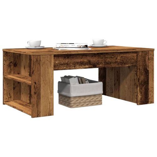 Vidaxl Table Basse Vieux Bois 102x55x42 Cm Bois D'ingénierie