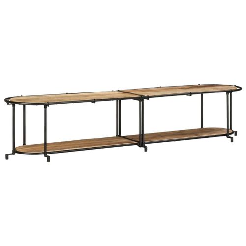 Vidaxl Meuble Tv 200x42x40 Cm Bois Massif De Manguier Brut