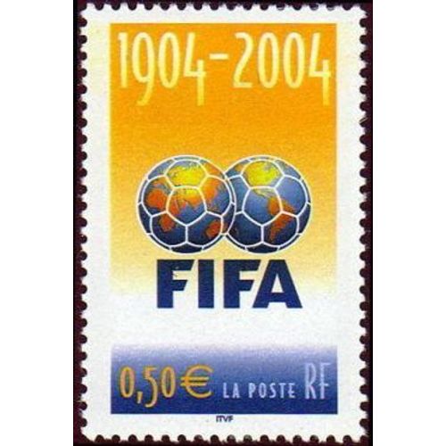 Timbre France 2004, Oblitéré - Centenaire De La Fifa - 0.50 Yt3671