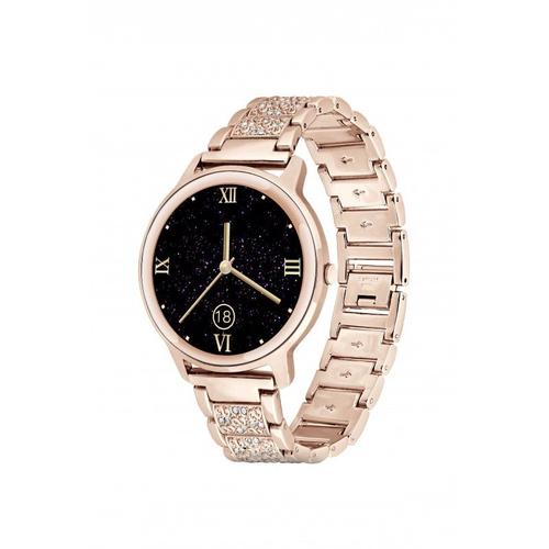 Smarty Elegance Montre Mixte Connectée Acier Doré Rose Sw018g