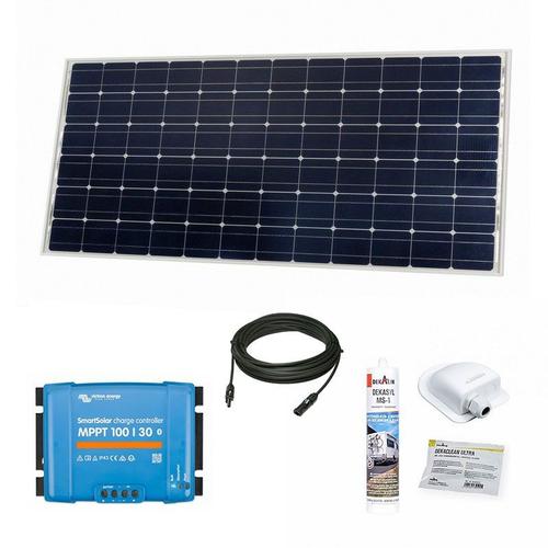 Pack VICTRON Panneau Solaire Monocristallin 305W + Régulateur Solaire MPPT 30A Bluetooth + 2x Câbles 5m + Kit de Pose Solaire