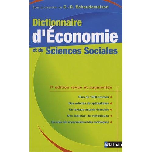 Dictionnaire D'economie Et De Sciences Sociales
