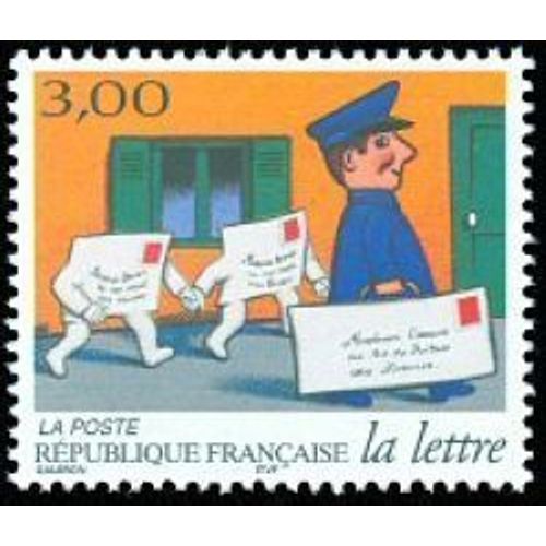Timbre France 1997, Oblitéré - Facteur Portant Du Courrier Et Deux Plis Le Suivent - 3.00 Yt3063